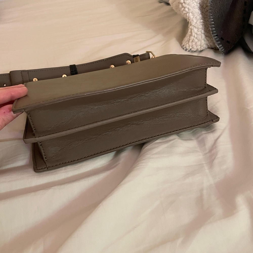 Trina Turk Solid Structured Leather Double Compar… - image 6